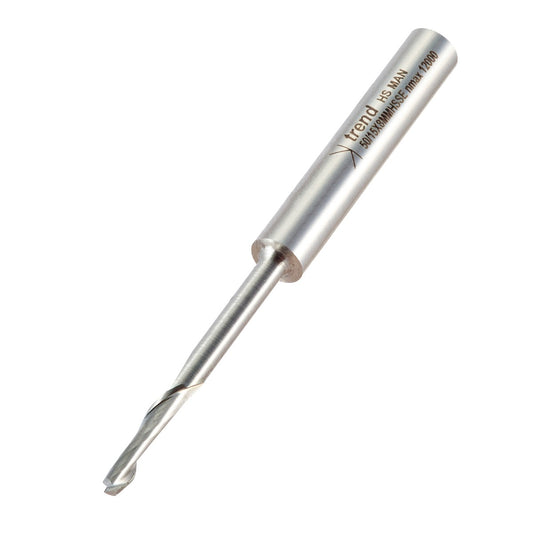 TREND 50/15 HSS 8MM Helical plunge cutter 4mm Dia