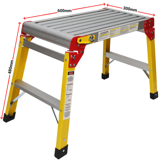 EXCEL 5708 FIBREGLASS HOP UP 300 X 600MM FOLDING PLATFORM