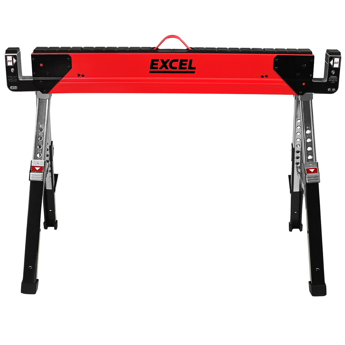 EXCEL 6288 HEAVY DUTY STEEL SAWHORSE TWIN PACK ADJ LEGS