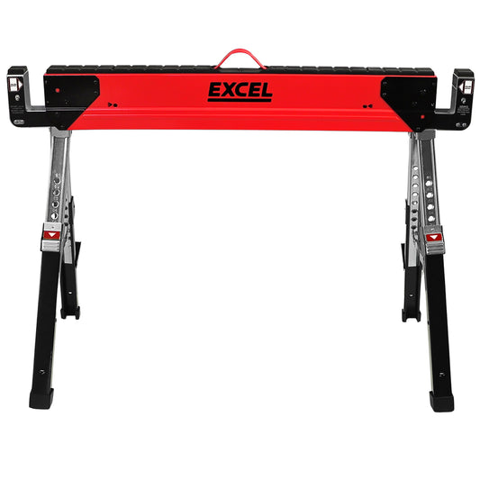 EXCEL 6288 HEAVY DUTY STEEL SAWHORSE TWIN PACK ADJ LEGS