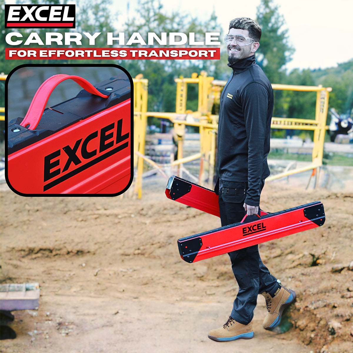 EXCEL 6288 HEAVY DUTY STEEL SAWHORSE TWIN PACK ADJ LEGS