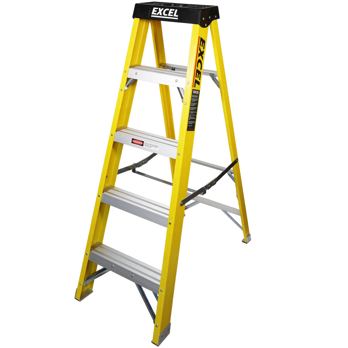 EXCEL 6414 5 TREAD FIBREGLASS LADDER EN131 1.3M HIGH