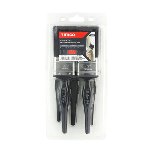 720737 CONTRACTORS 5 PIECE PAINT BRUSH MIXED SET