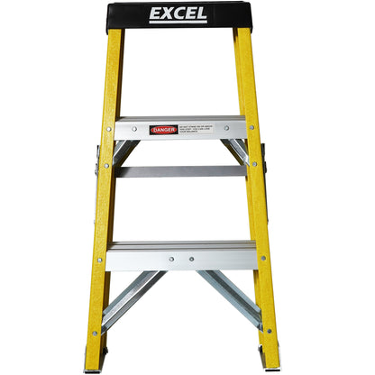 EXCEL 7403 3 TREAD FIBREGLASS LADDER EN131 0.76M HIGH