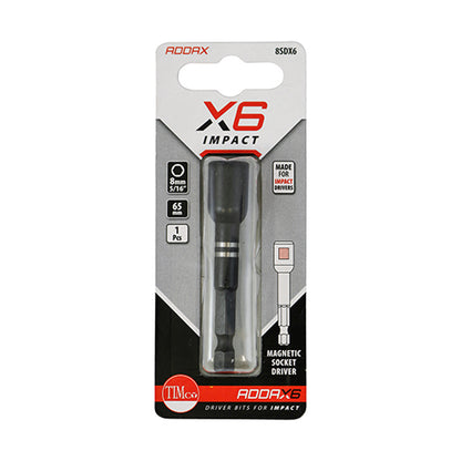 8mm Magnetic tek Driver 8SDX6 adaptor