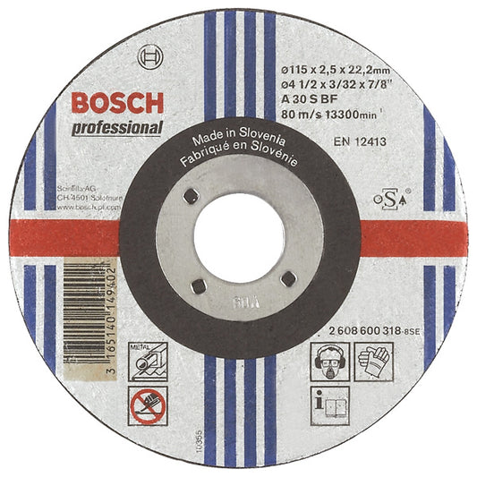 BOSCH 230MM FLAT METAL CUT DISC 2608 600 324 AP30090 P5
