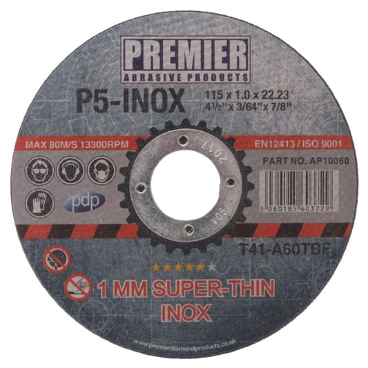 115MM EXTRA THIN DISC (LOOSE) METAL 1MM AP10050