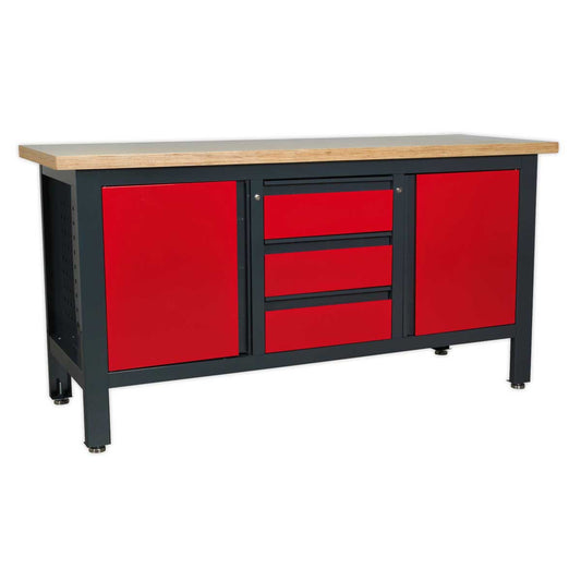 Workstation with 3 Drawers & 2