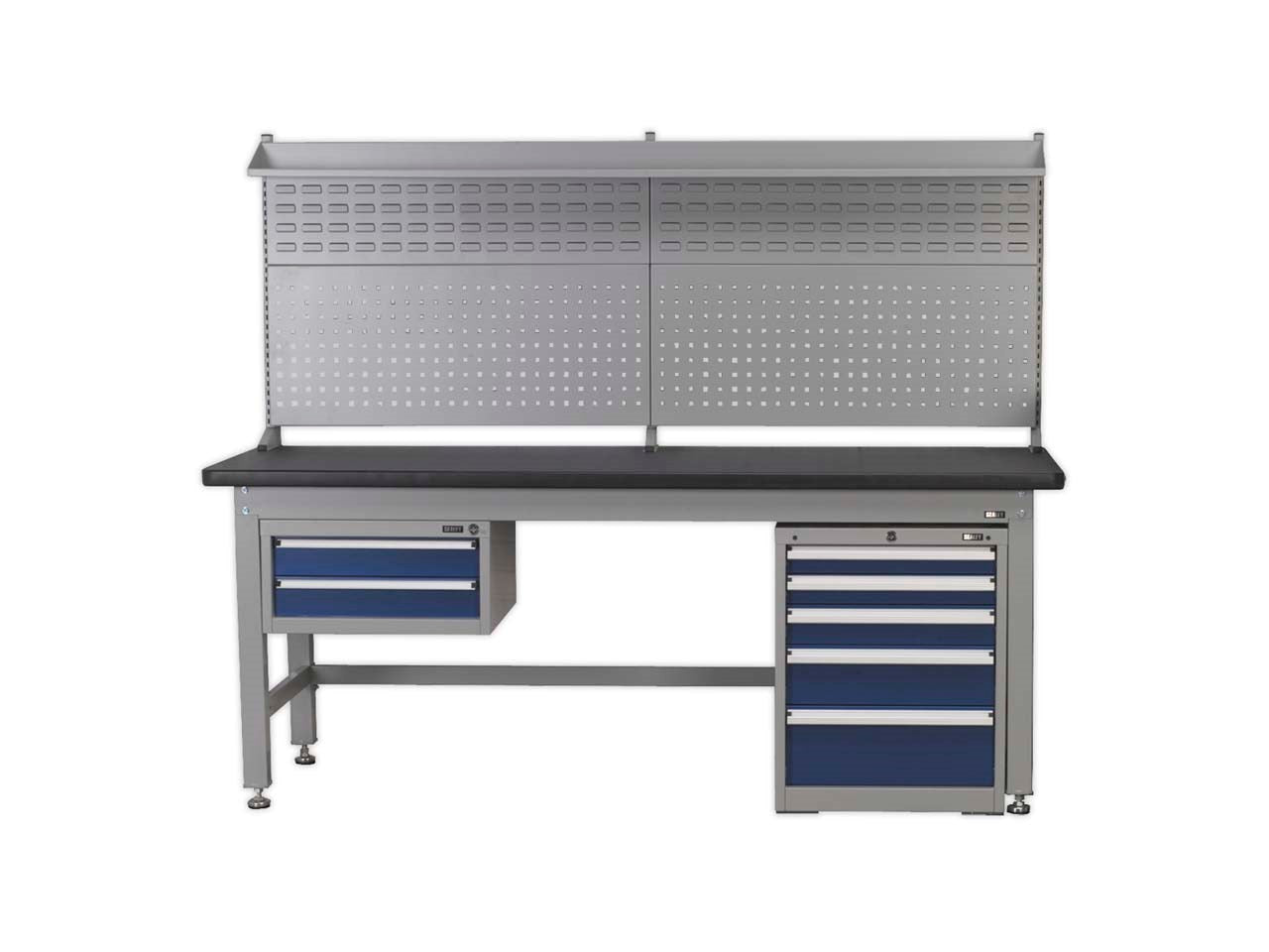 1.8m Complete Industrial Workstation & Cabinet Combo