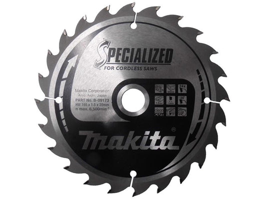 MAKITA B-32910 165MM X 24T 20MM BORE (WAS B-09173 )