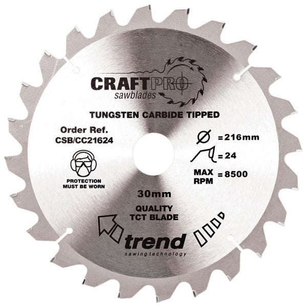 CSB/CC21624 TREND 216MM 24T 30MM BORE BLADE