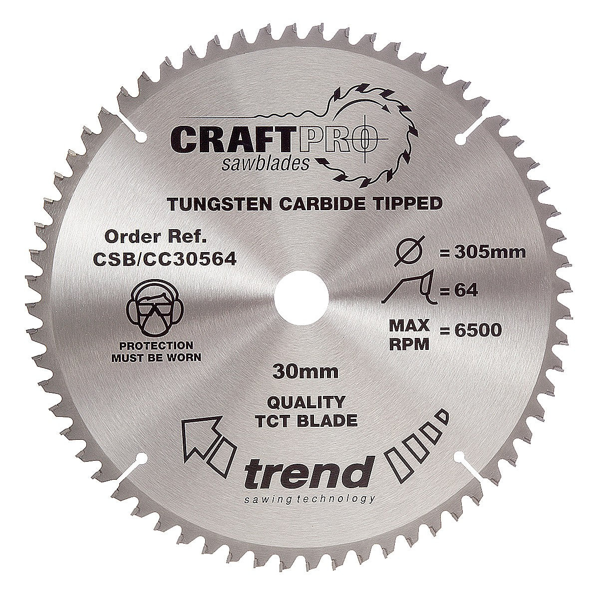 CSB/CC30564 TREND 305MM 64T 30MM BORE BLADE