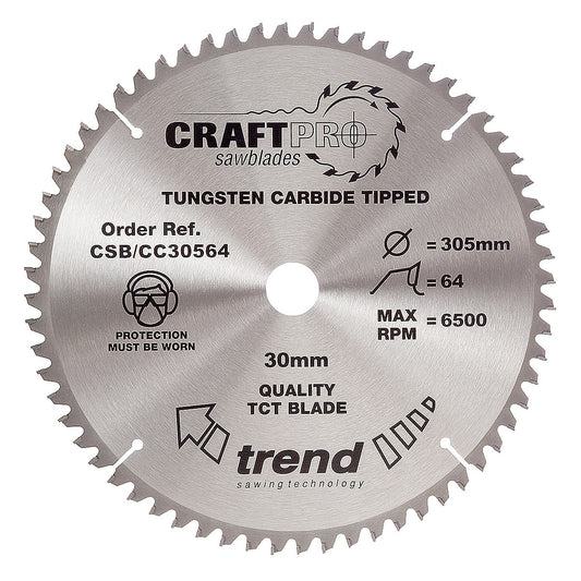 CSB/CC30564 TREND 305MM 64T 30MM BORE BLADE