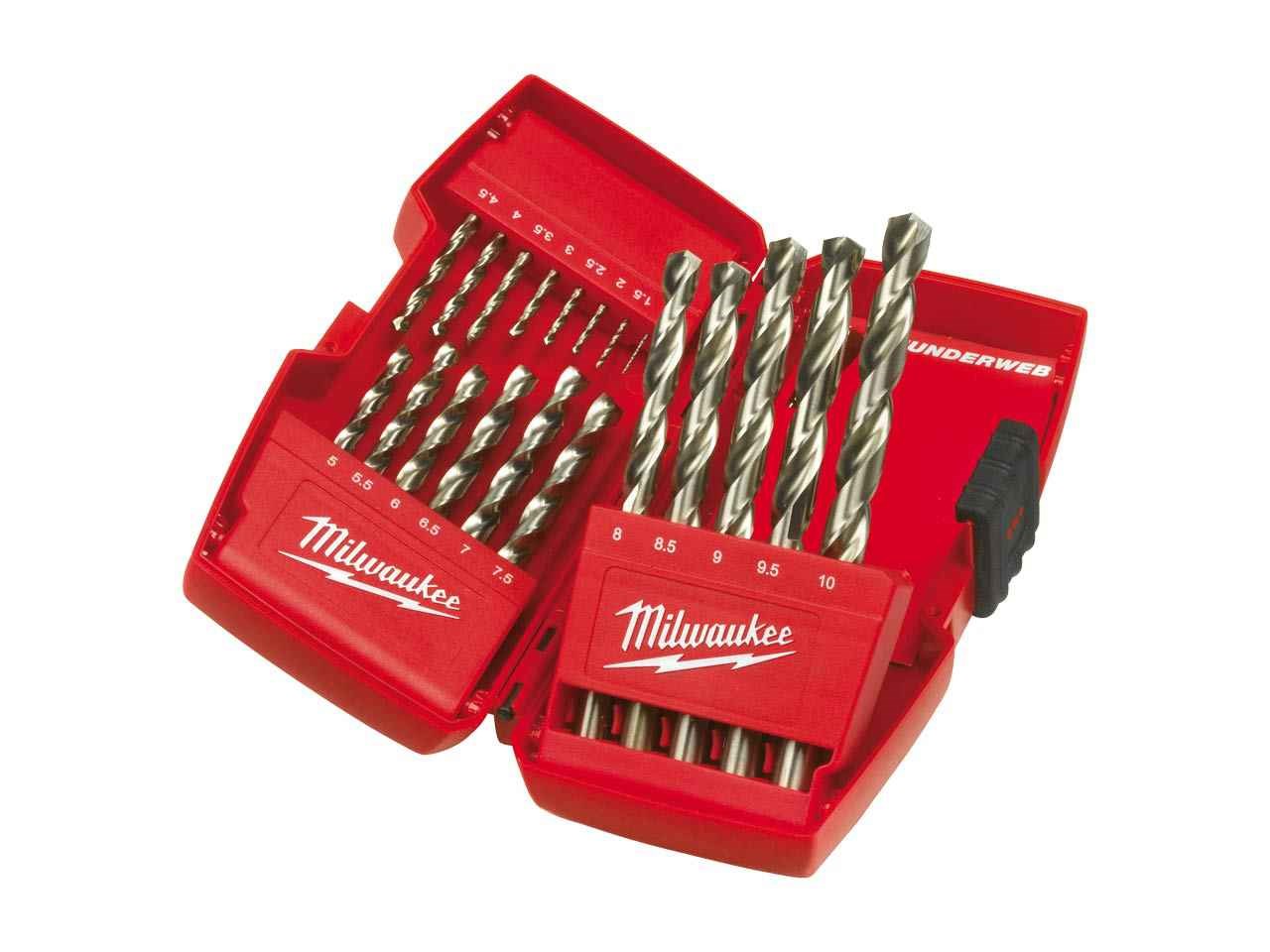 MILWAUKEE THUNDERWEB HSS-G 4933493869 DRILL SET 19 PIECE