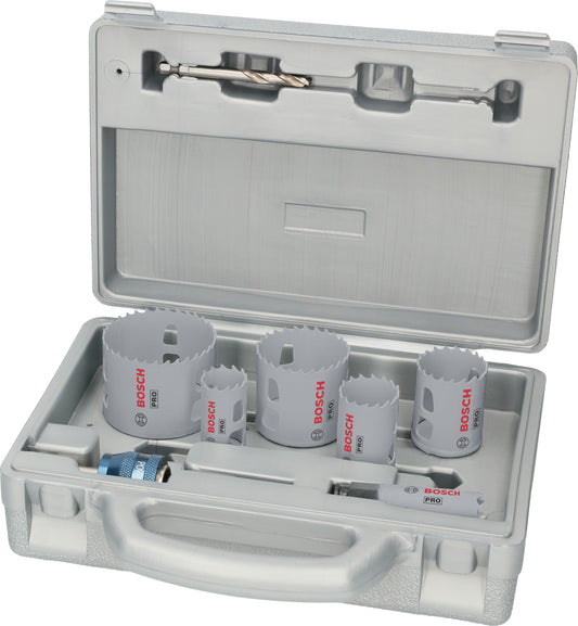 BOSCH HOLESAW SET QUICK CHANGE PROGRESSOR 9PCE 2608 594 435
