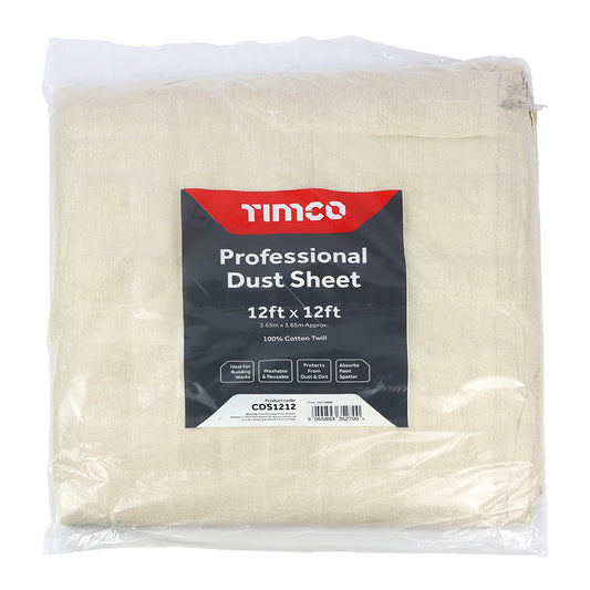 CDS1212 12 X 12FT DUST SHEET COTTON