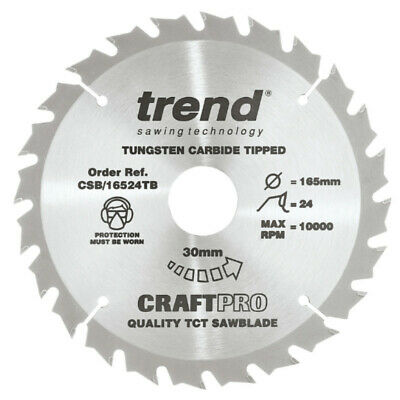 CSB/16524TB TREND 165MM 24T 30MM BORE BLADE
