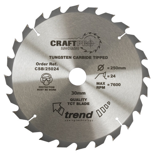 CSB/CC25024T *THIN* 250MM 24T TREND THIN KERF BLADE