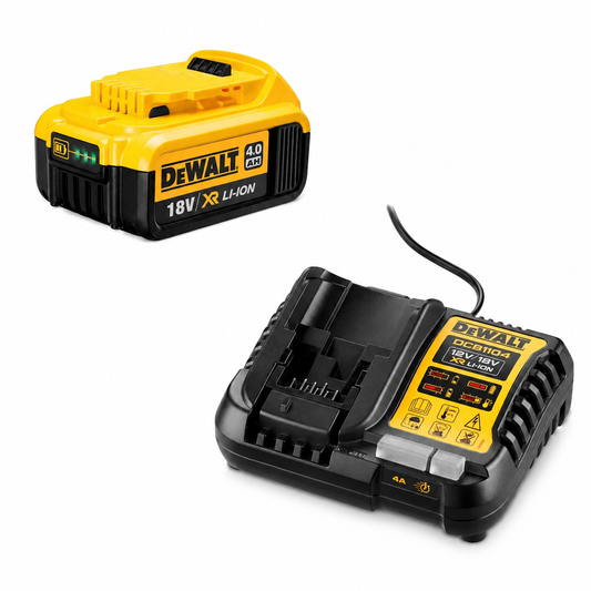 DEWALT 18V XR DCB182 18V 4AH BATTERY + DCB115 CHARGER