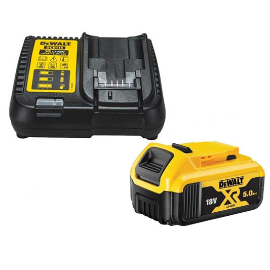 DEWALT 18V XR 5.0AH BATTERY + DCB1104 CHARGER DCB184-XJ