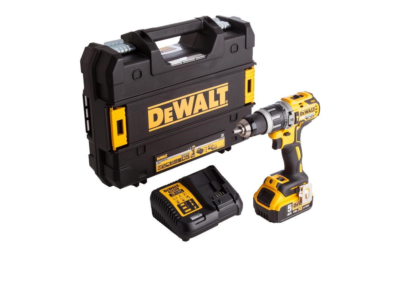 DEWALT 18V B/LESS COMBI DRILL 1 X 5.0AH DCD796P1