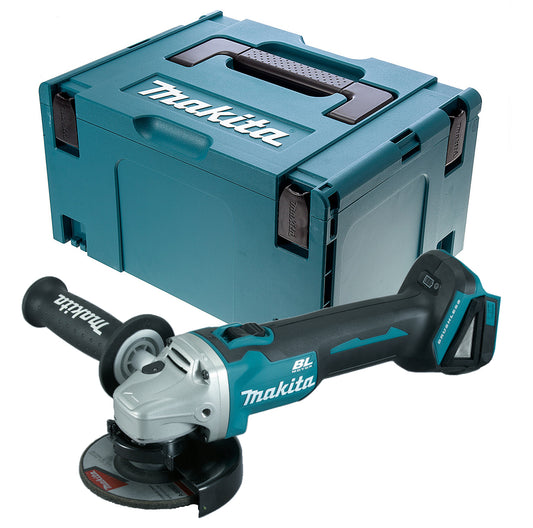 MAKITA 18V LXT B/LESS GRINDER BODY DGA456Z IN MAKPAC 3 CASE