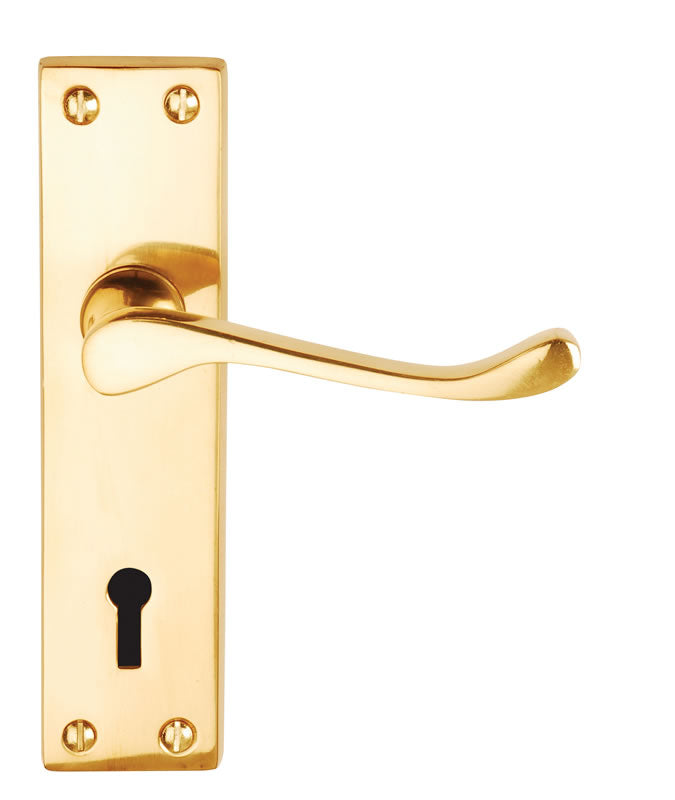 VICTORIAN SCR LEVER LOCK BR FURNITURE