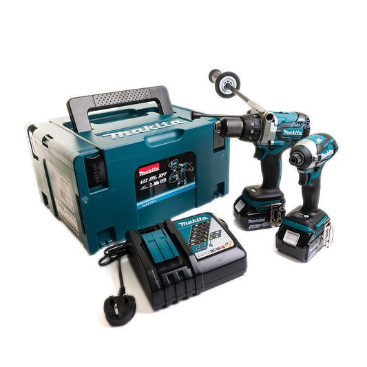 MAKITA 18V LXT B/LESS TWIN KIT 2 X 5.0AH DHP481/DTD154