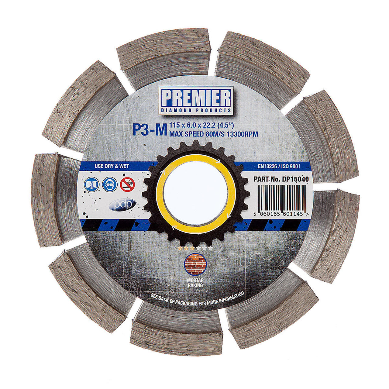 115mmX22.2 P3-M MORTAR RAKING DIAMOND BLADE DP15040