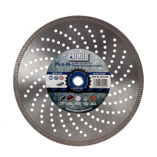 300MM X 20MM P5-5IN1 DIAMOND BLADE DP16140 5 STAR