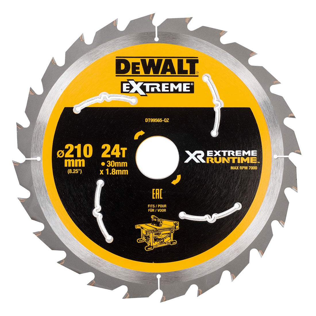 FLEXVOLT 210 x 30mm 24T TABLE SAW BLADE