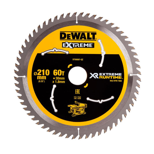 FLEXVOLT 210 x 30mm 60T TABLE SAW BLADE
