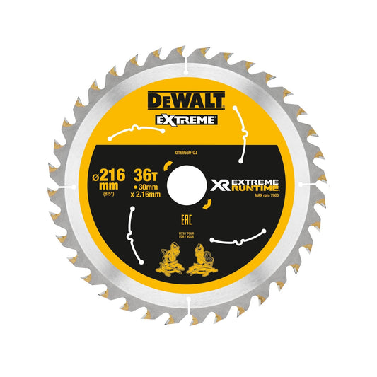 FLEXVOLT 216 x 30mm 36T MITRE SAW BLADE