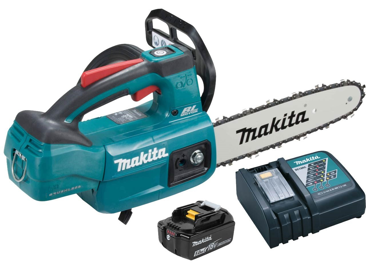 MAKITA DUC254 18V LXT B/LESS CHAINSAW 1 X 5.0AH DC18RC