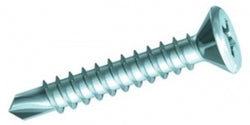WINDOW SCREW PN122 YELLOW S/DRILL 3.9 X 19 CSK