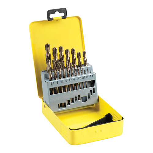 TIMCO HSS COBALT SET 19PC 1.0 - 10.0mm