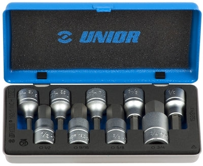 HEX SCREWDRIVER SET UP TO 17MM IN METAL BOX  UNIOR 621759