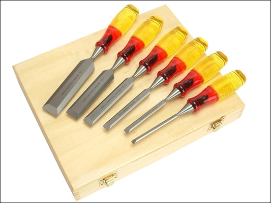 MARPLES M373 WOOD BOX 6 CHISEL SET MAR373S6