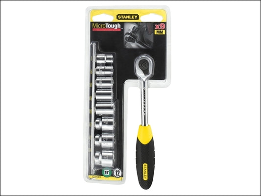 STANLEY 10PCE 1/4" SOCKET SET 0-94-610