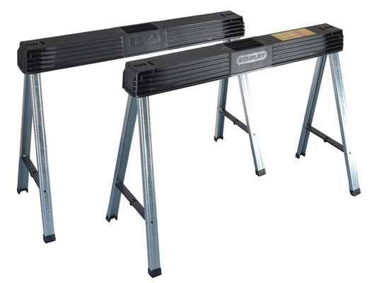 STANLEY HD ALUM SAW HORSE PAIR HEAVY DUTY FOLDING SAW HORSE