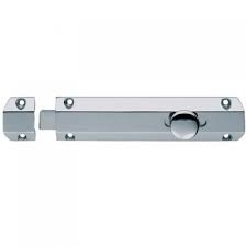 AQ83SC SATIN CHROME 200MM SURFACE BOLT