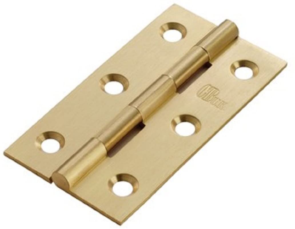3" BRASS BUTT SOLID DRAWN 75MM HINGE ***PAIR*** 414