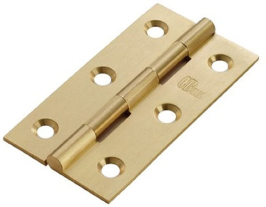 3" BRASS BUTT SOLID DRAWN 75MM HINGE ***PAIR*** 414