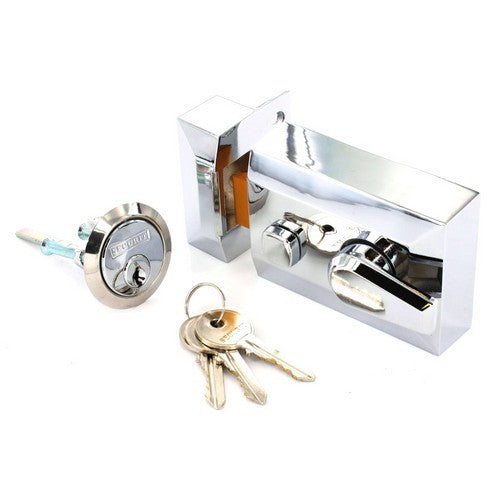 S1729 NARROW NIGHT LATCH POLISHED CHROME