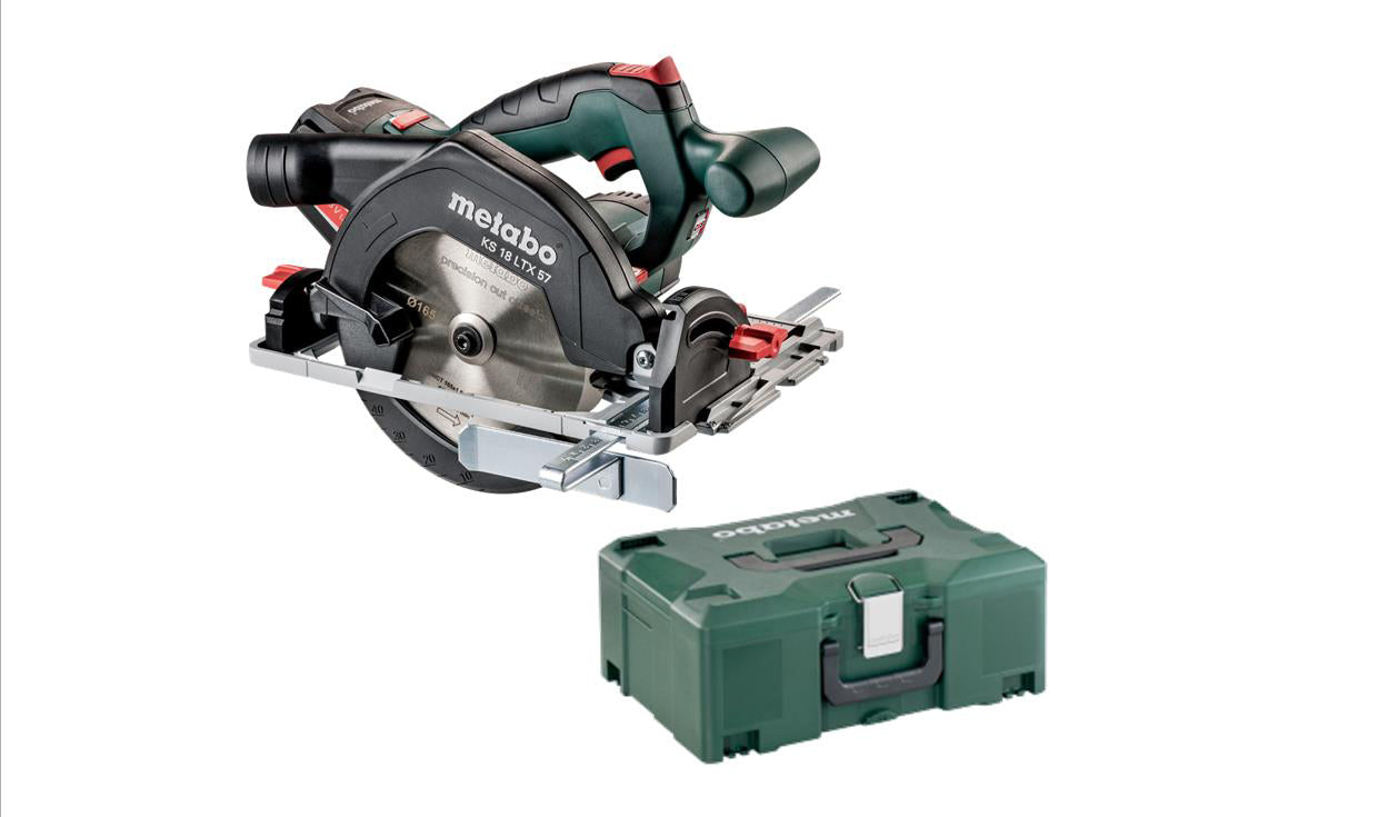 METABO KS18LTX 18V CIRCULAR SAW BODY IN METALOC CASE