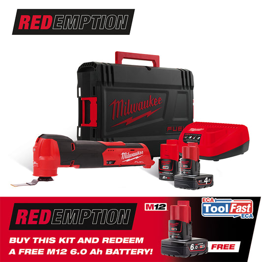 MILWAUKEE M12FMT 12V FUEL MULTI TOOL 1 X 2AH 1 X 4AH