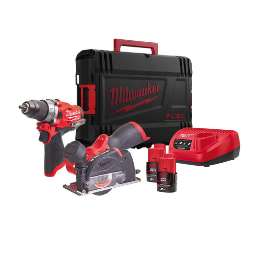 MILWAUKEE M12FPP2F 12V FUEL COMBI + CUT OFF 2 X 2.0AH