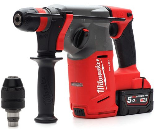 MILWAUKEE M18 FUEL SDS+ HAMMER 2 X 5.0AH