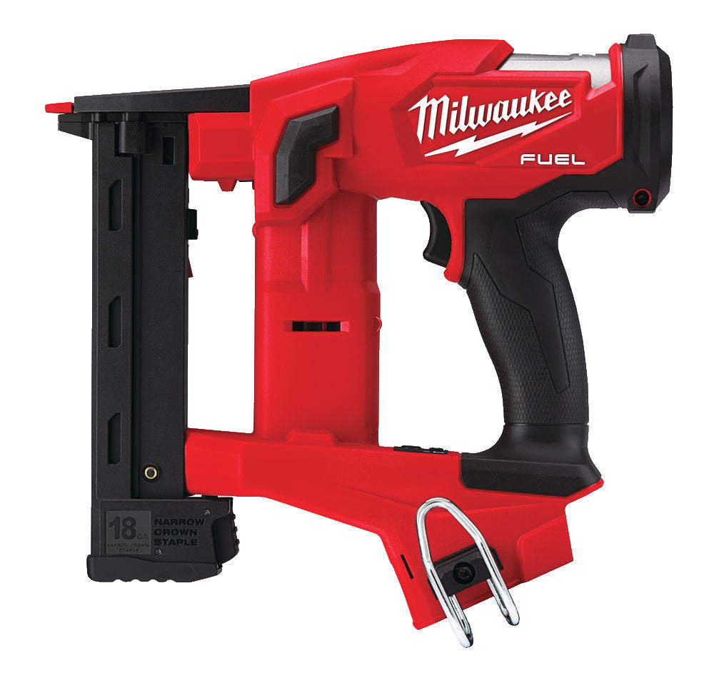 MILWAUKEE M18 FUEL NARROW 18G CROWN STAPLER BODY IN CASE