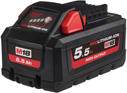 MILWAUKE M18 18V HIGH OUTPUT 5.5AH BATTERY 4932464712